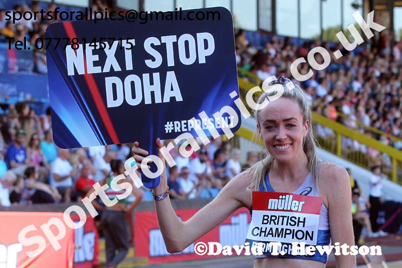 Womens 5000 metres, 2019 Muller British Championships, Alexander Stadium, Birmingham. Photo: David T. Hewitson/Sports for All Pics